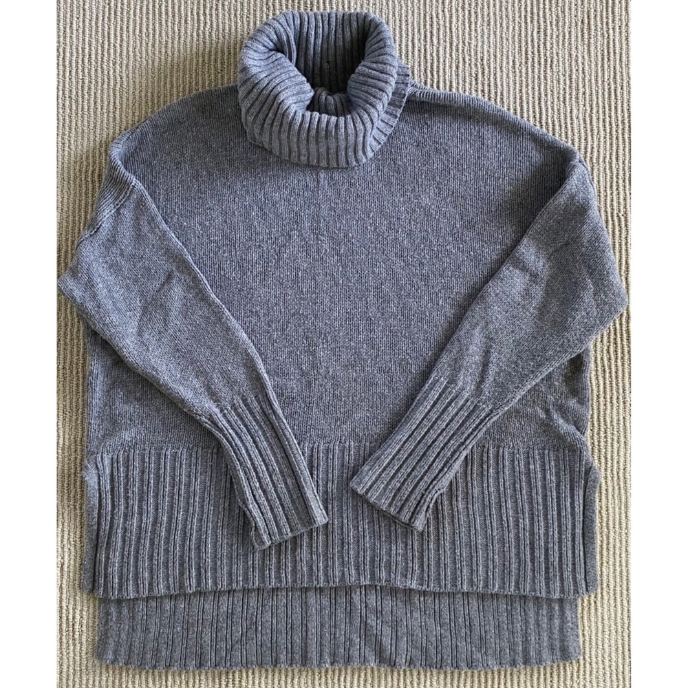 Women's Aerie Offline Sz L Chillside Turtleneck Sweater Grey